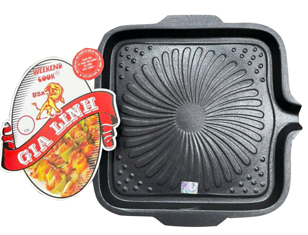 Vỉ nướng chống dính vuông bông 29.5 x 29.5cm