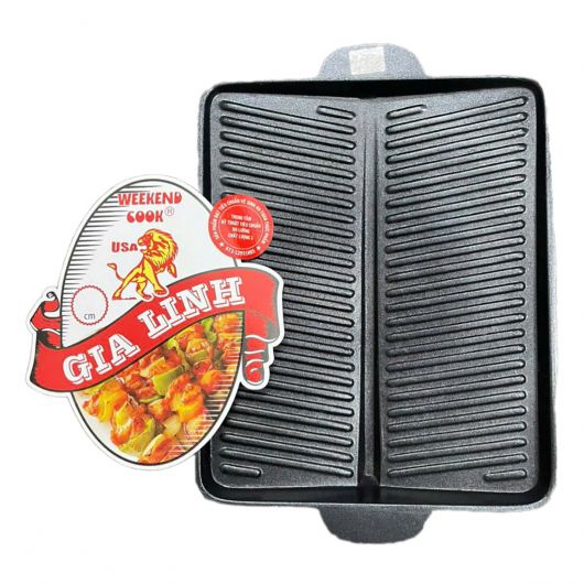 Vỉ nướng chống dính chử nhật 26 x 32cm