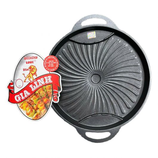 Vỉ nướng chống dính tròn bông 33cm