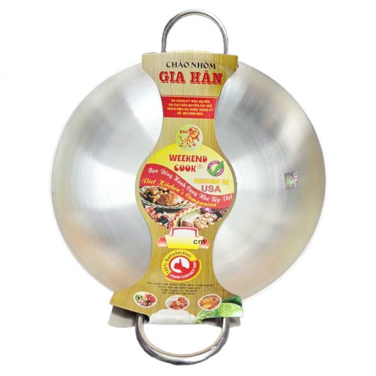 Chảo bầu nhôm Gia Hân 38cm