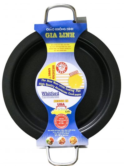 Chảo nướng tròn quai trắng đại (35cm)